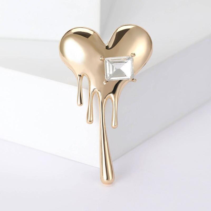 Beaut&Berry Valentine Day Love Brooches for Women Unisex High Quality Cubic Rhinestone Heart Pins Party Casual Accessories Beaut&Berry Valentine Day Love Brooches for Women Unisex High Quality Cubic Rhinestone Heart Pins Party Casual Accessories
