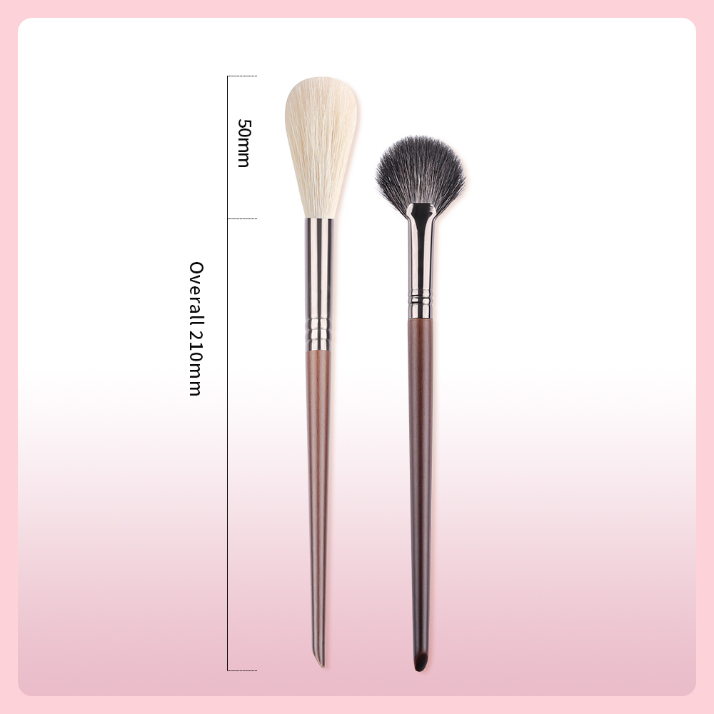 Professional Soft Goat Hair Highlight Brush Set - Image 7