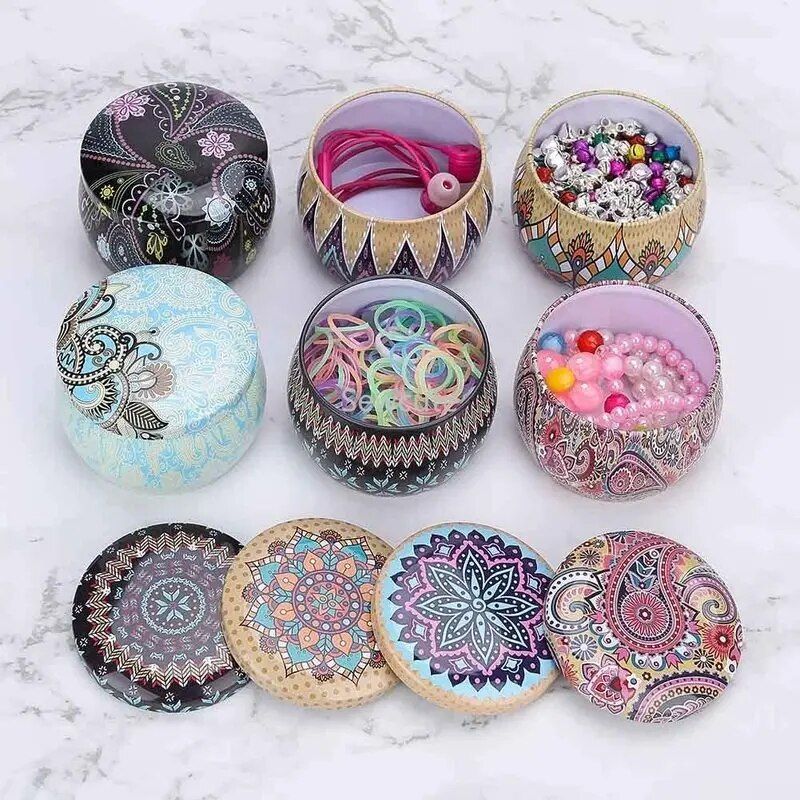 Versatile 6-Piece Candle Tin Jars Set - Perfect for DIY Candle Making, Dry Storage, and Gifts - Image 7