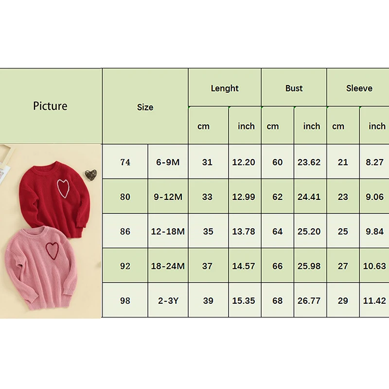 Baby Girl Heart Embroidery Knit Sweater - Image 8