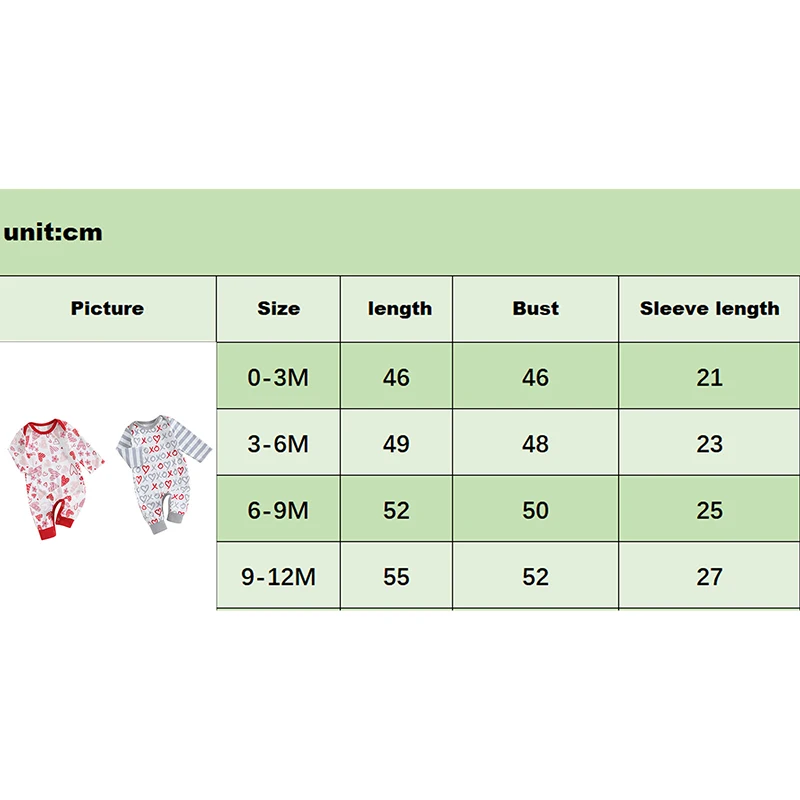 Heart Print Long Sleeve Baby Romper - Image 7