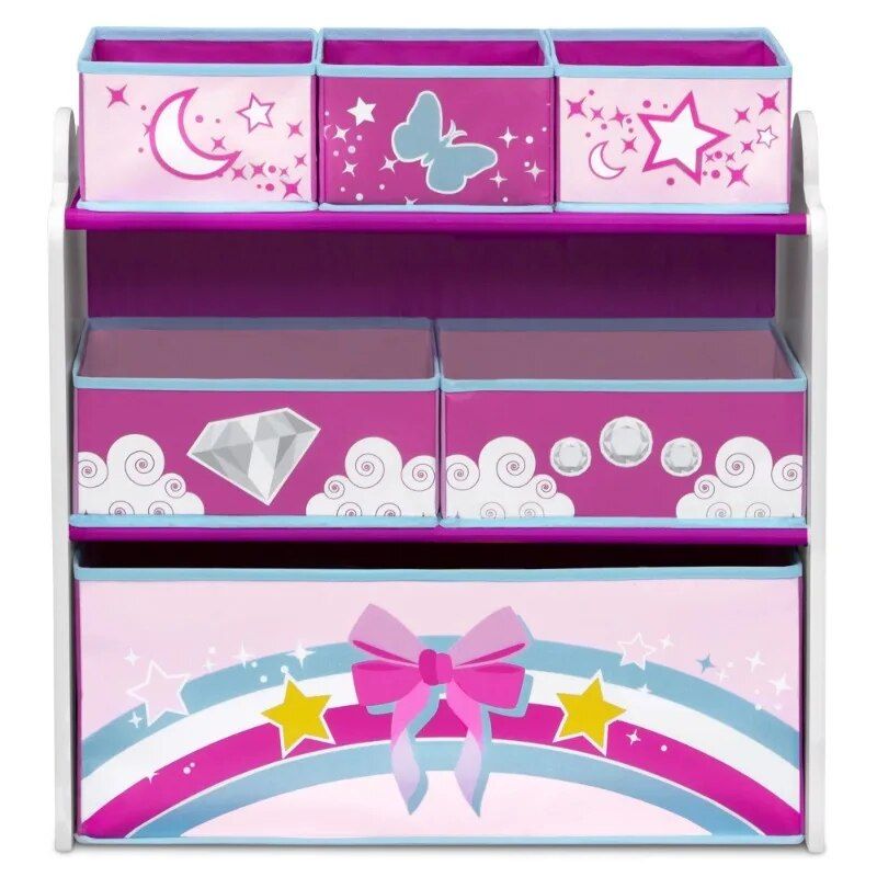 Unicorn 6 Bin Toy Storage Organizer - Fun and Functional! - Image 4