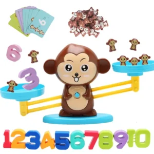 Digital Monkey Balance Scale: Fun Math Learning & Number Match Game