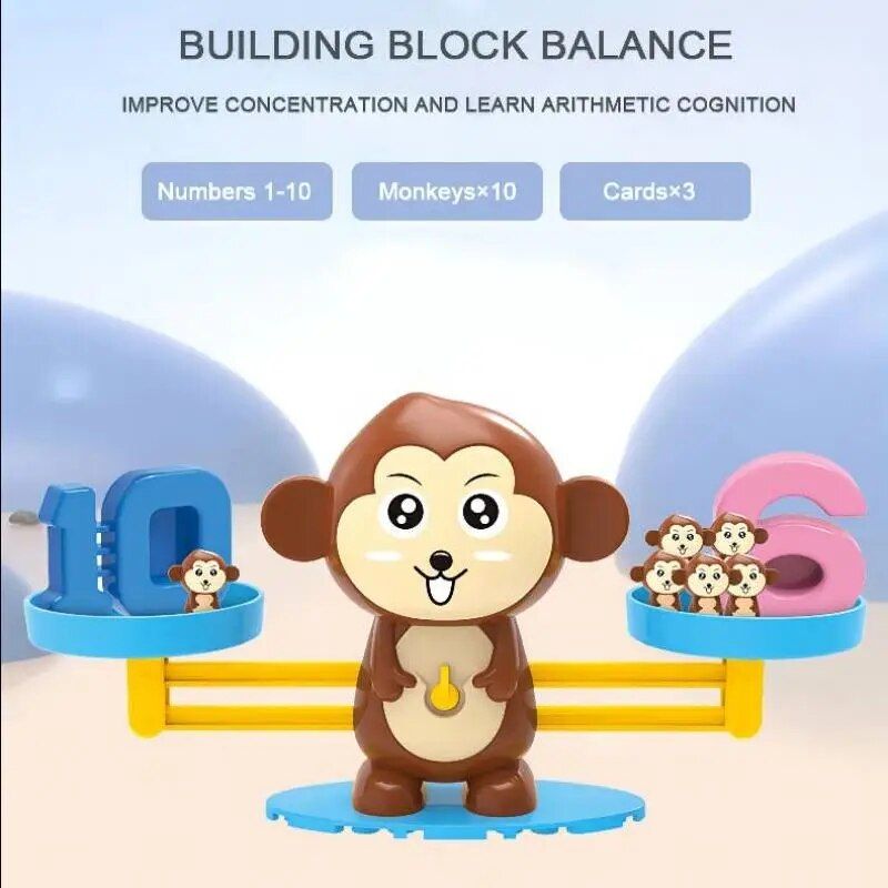 Digital Monkey Balance Scale: Fun Math Learning & Number Match Game - Image 3