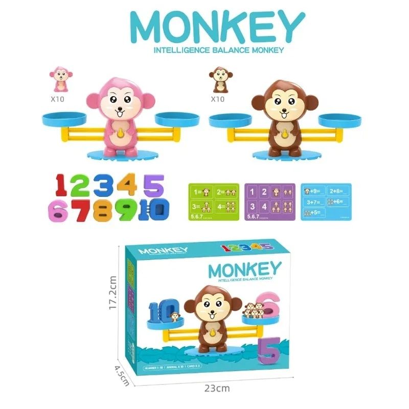 Digital Monkey Balance Scale: Fun Math Learning & Number Match Game - Image 2