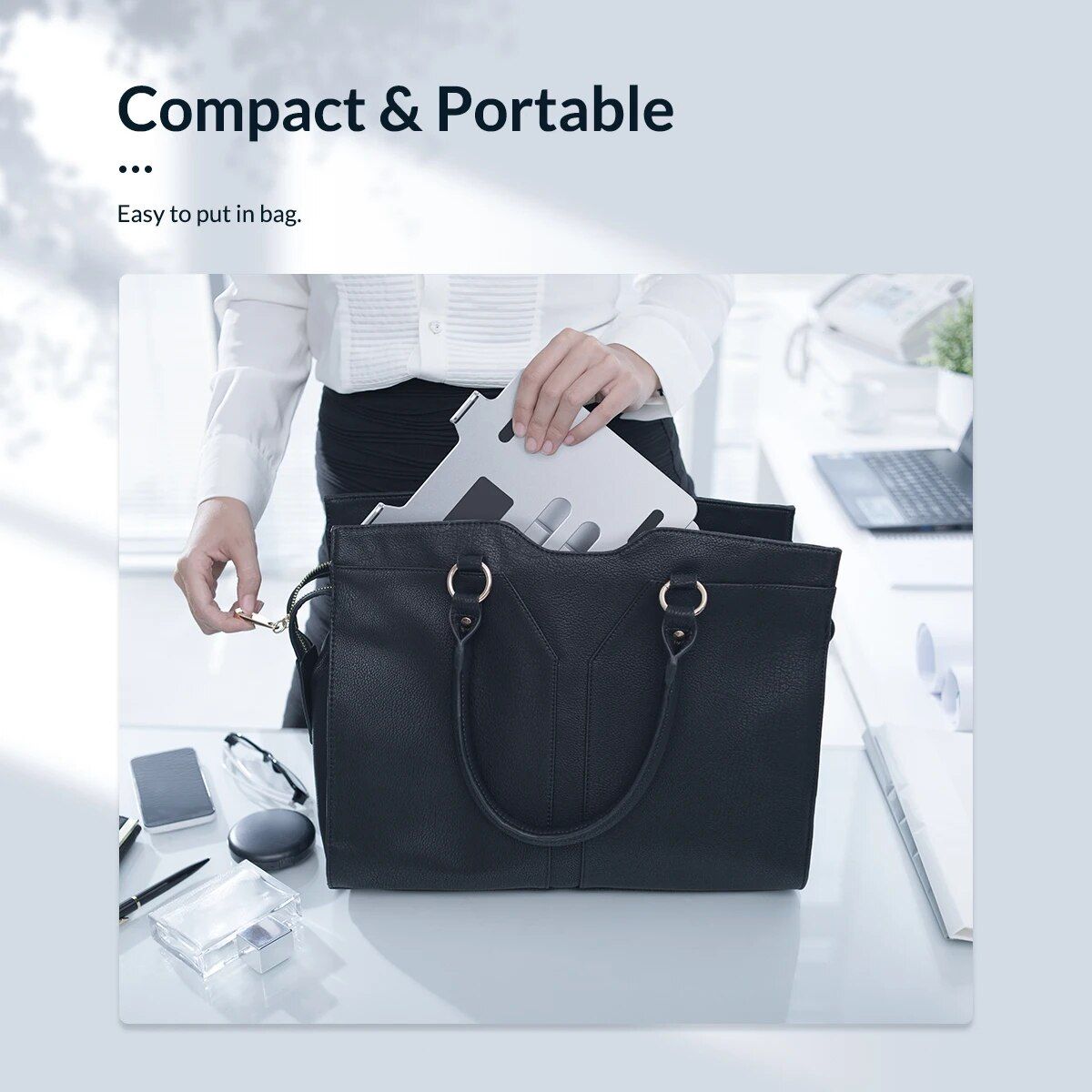 Multi-Functional Adjustable Aluminum Laptop Stand - Image 6