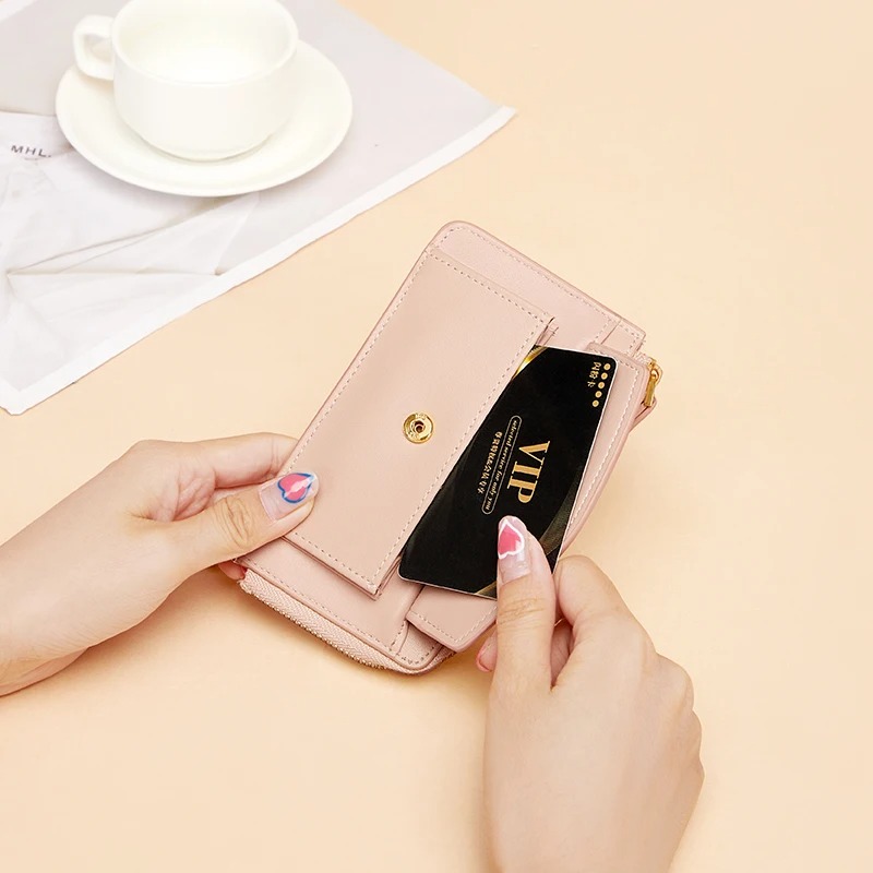 Pink Ladies Leather Wallet - Image 4