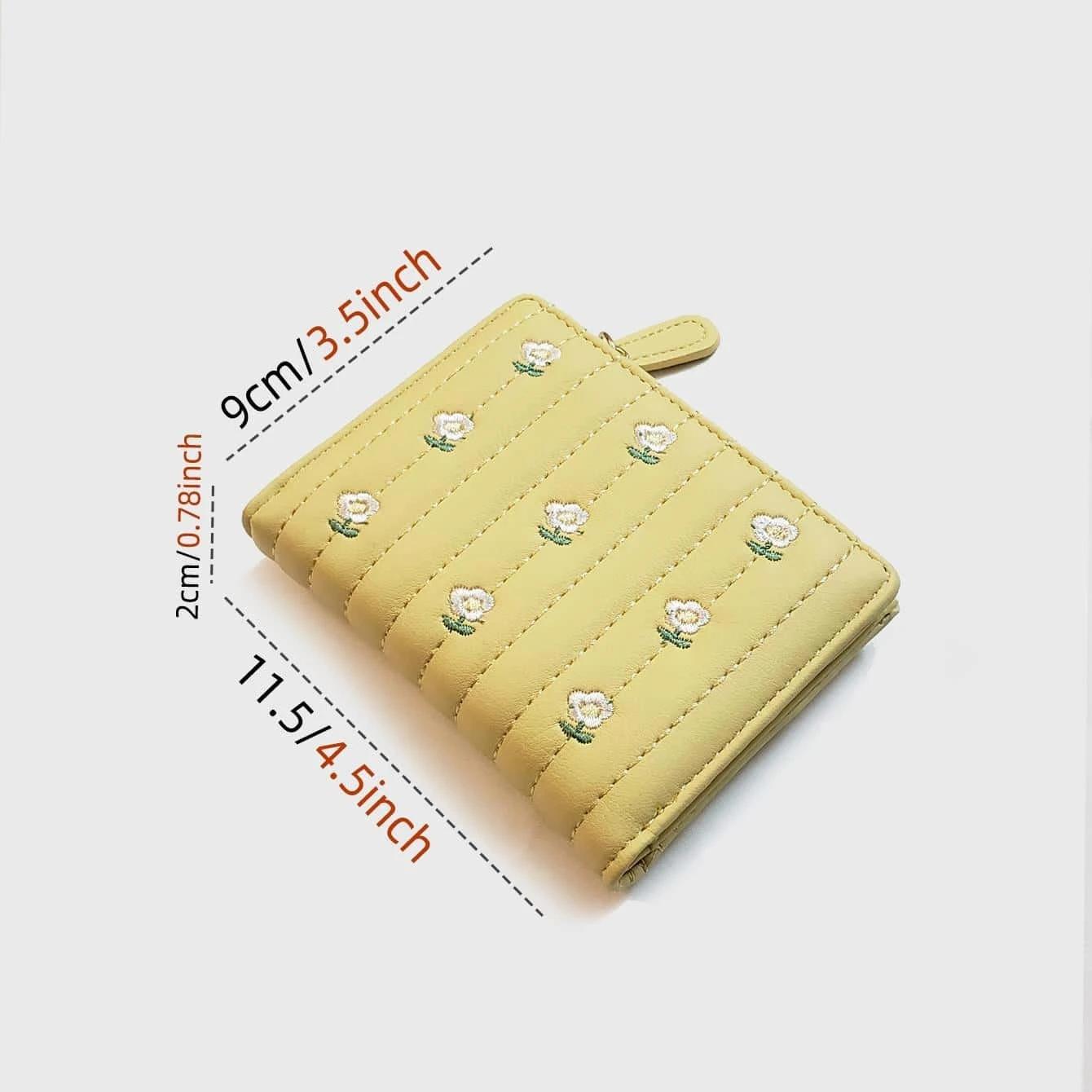 Floral Embroidery Fashion Wallet for Women - Image 4