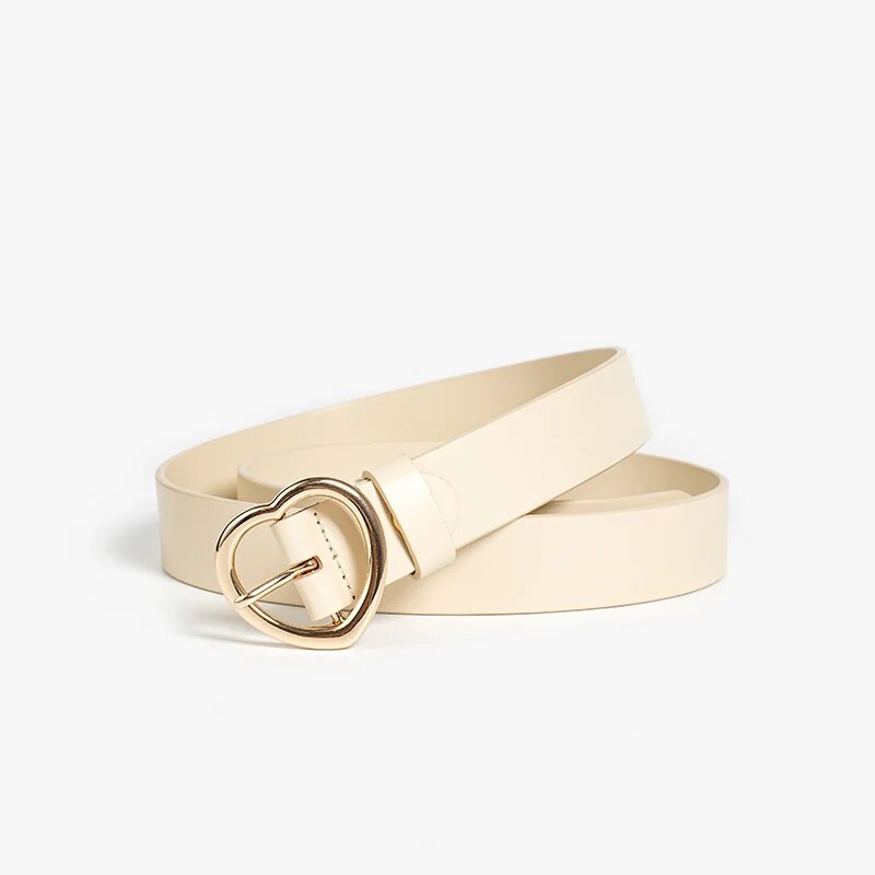 Y2K Heart Buckle Genuine Leather Belt - Image 4