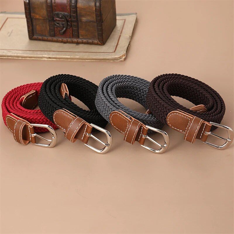 2023 Trendy Unisex Canvas Belt with Metal Alloy Pin Buckle for Casual and Formal Attire - Image 3