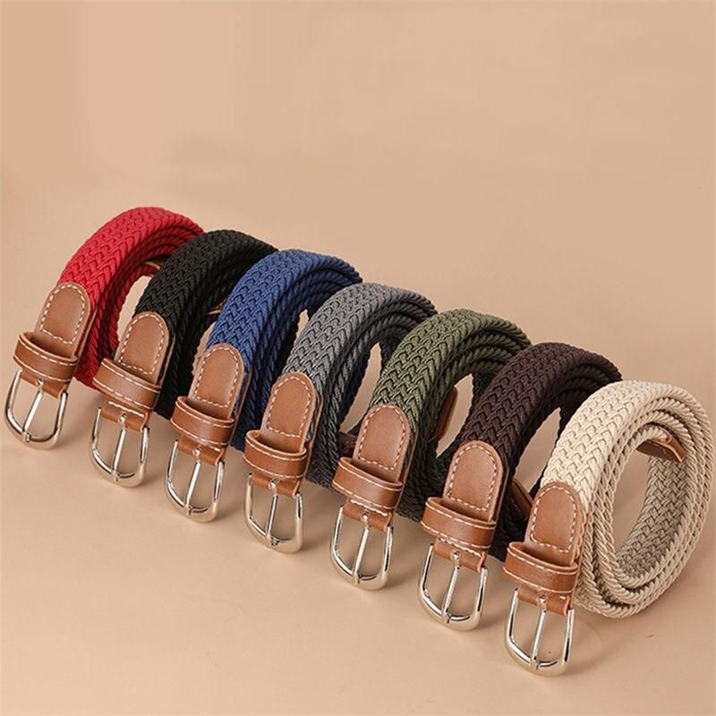 2023 Trendy Unisex Canvas Belt with Metal Alloy Pin Buckle for Casual and Formal Attire - Image 2