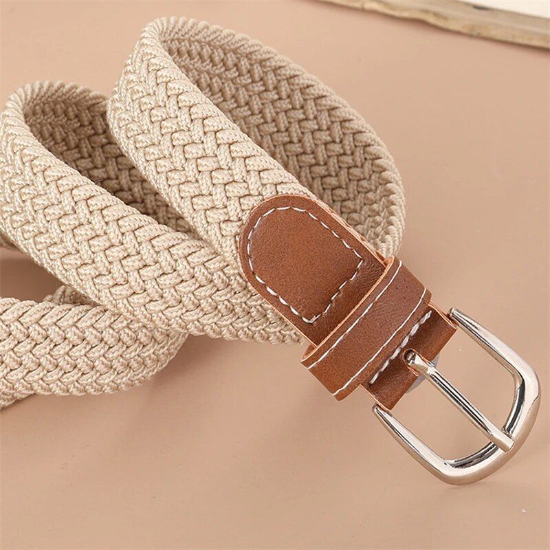 2023 Trendy Unisex Canvas Belt with Metal Alloy Pin Buckle for Casual and Formal Attire - Image 4