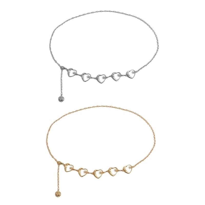 Luxury Goth Punk Heart Moon & Sun Belt for Women - Image 6