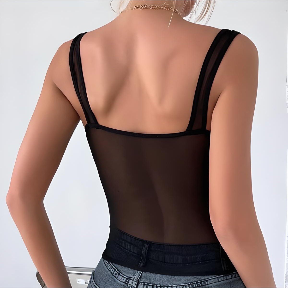 Sexy Heart Mesh Tulle Tank Top - Image 6