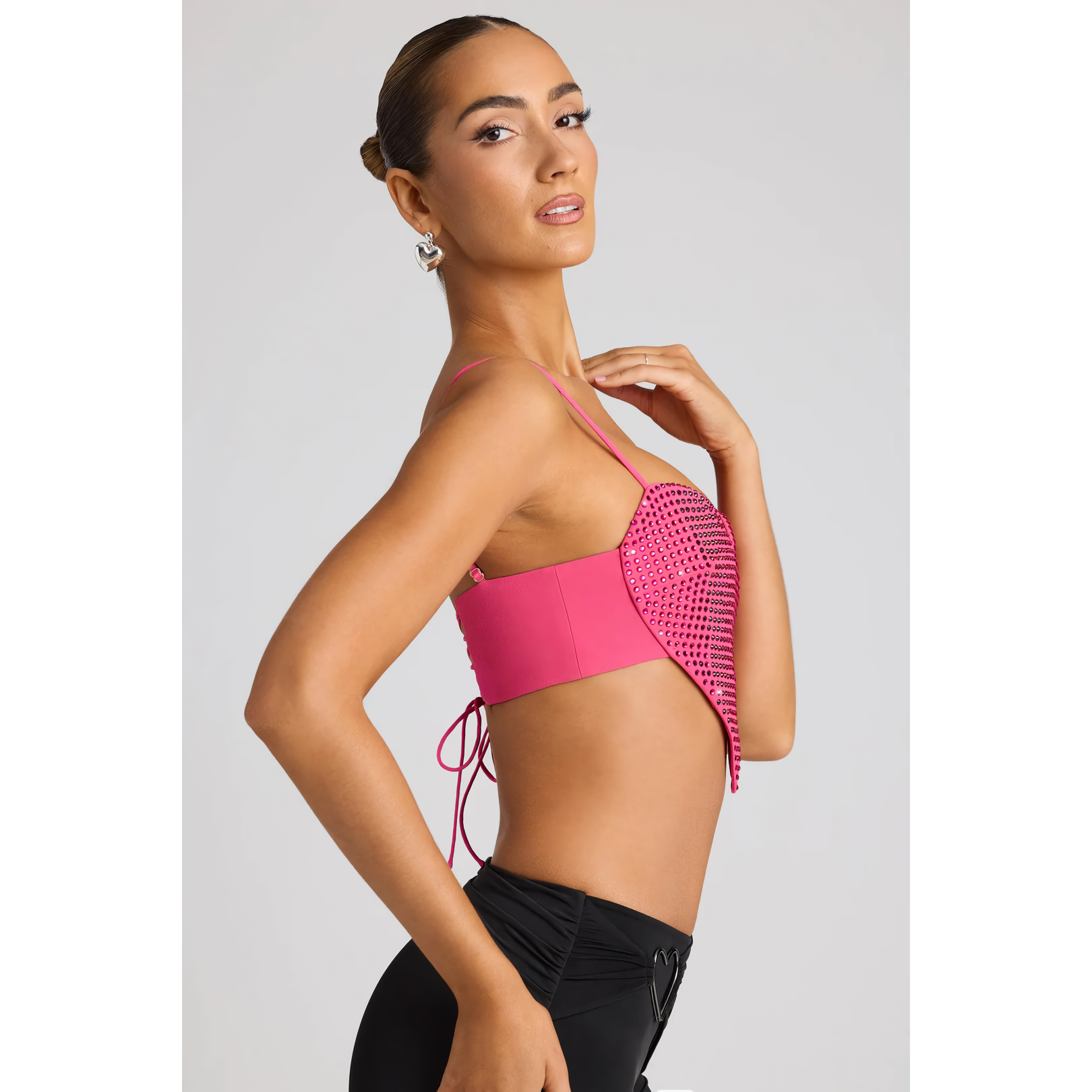 Chic Diamond Heart Lace Camisole - Image 7