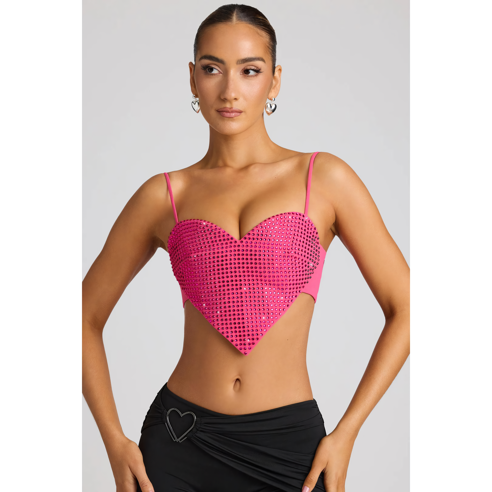 Chic Diamond Heart Lace Camisole - Image 6