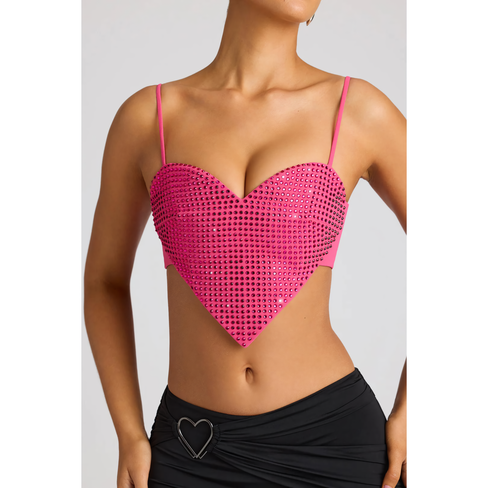 Chic Diamond Heart Lace Camisole - Image 5
