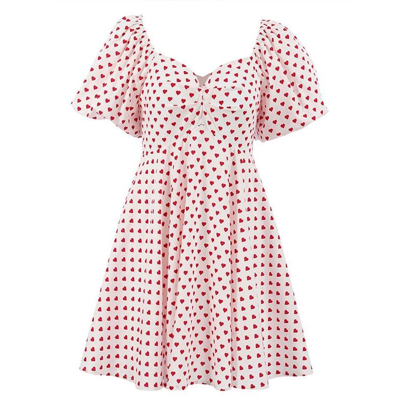 Elegant Puff Sleeve Summer Dress - Image 4