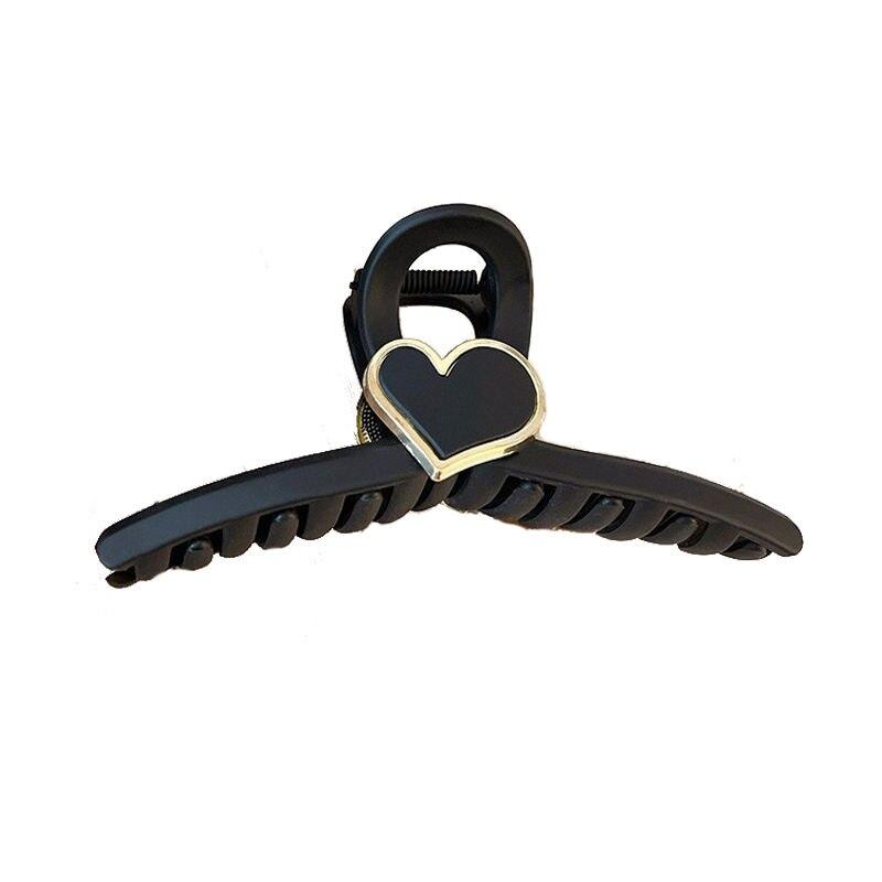 Extra Large Black Heart Hair Claw Clip - Image 6