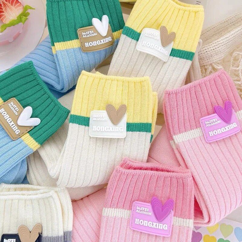 Chic Y2K Love Heart Cotton Socks - Image 2