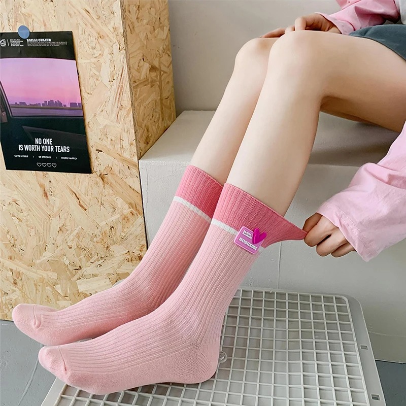 Chic Y2K Love Heart Cotton Socks - Image 6