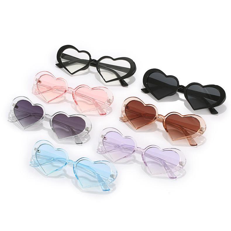 Chic Heart-Shaped Colorful Sunglasses for Women - Image 4