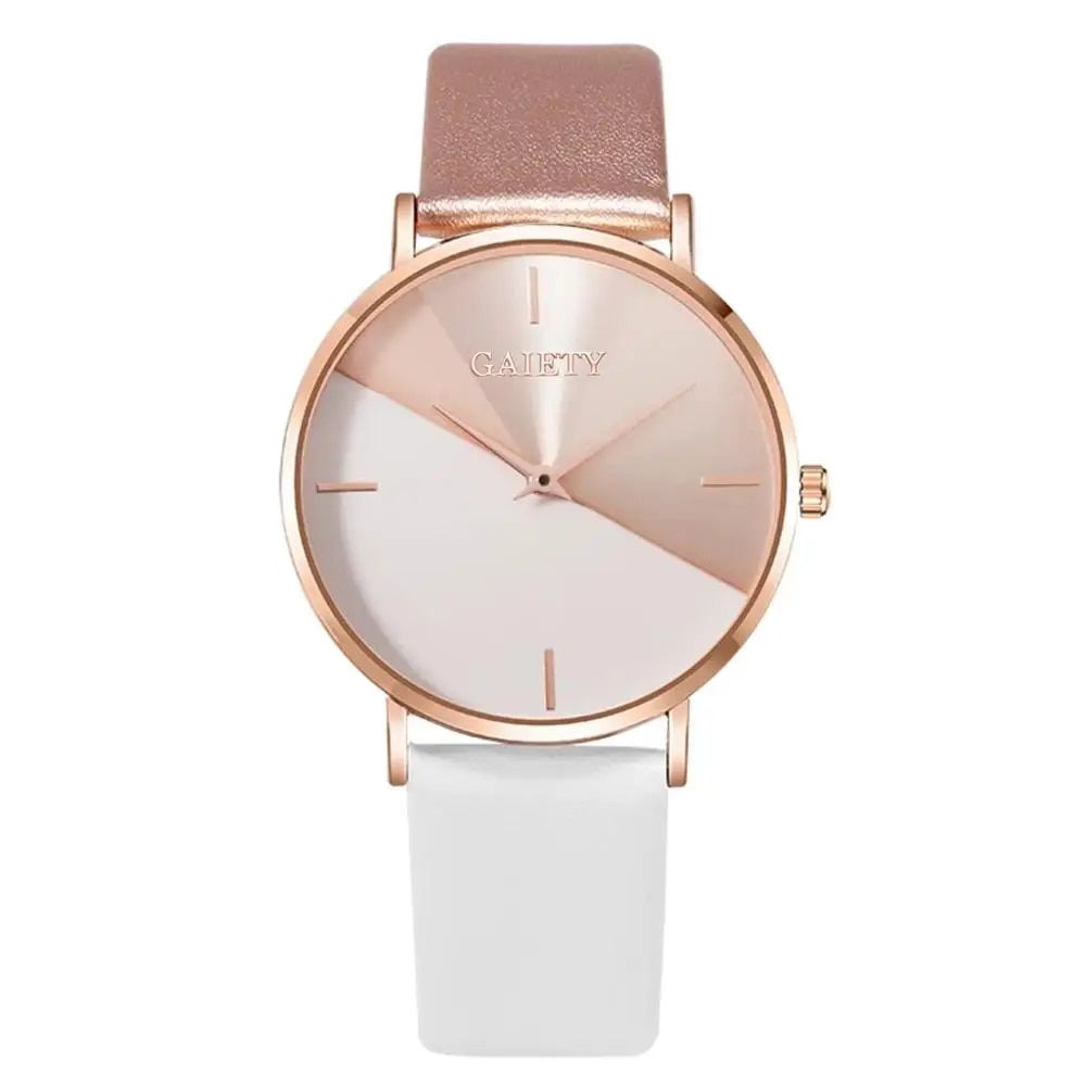 Luxury Rose Gold Leather Women's Fashion Watch - Image 6