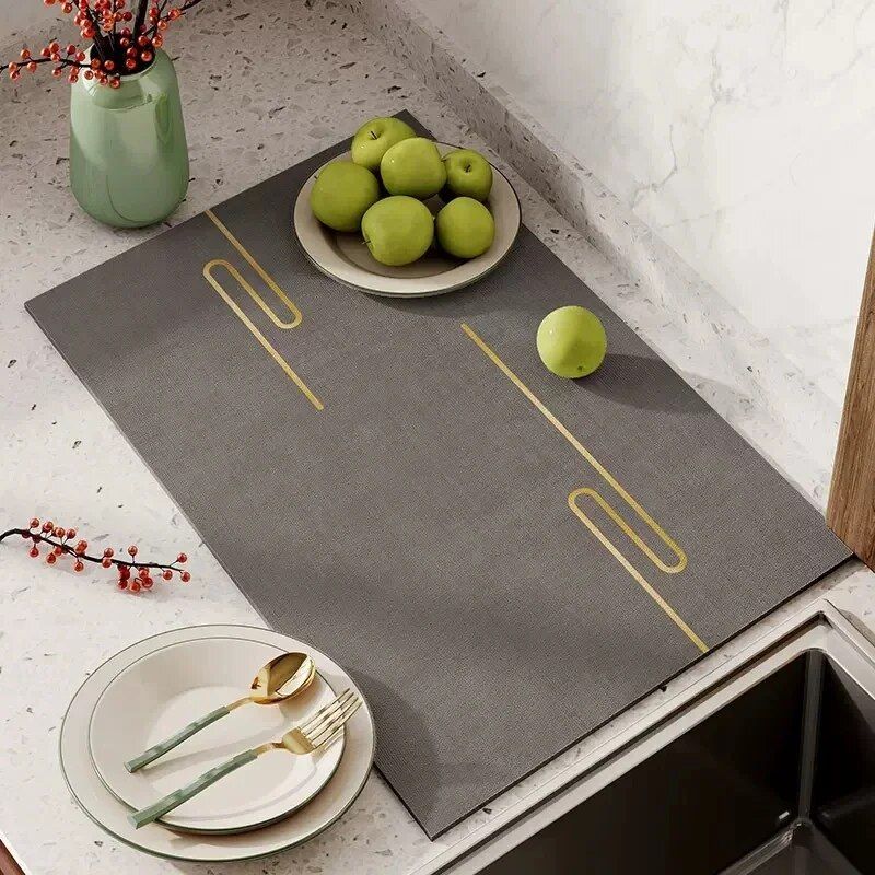 Multi-Purpose Super Absorbent Dish Drying & Heat Resistant Mat - Image 6