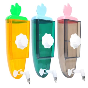 Adorable Carrot-Shaped 500ml Pet Water Dispenser