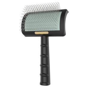 Efficient Pet Hair Remover - Dog and Cat Grooming Brush with Stainless Steel Needles